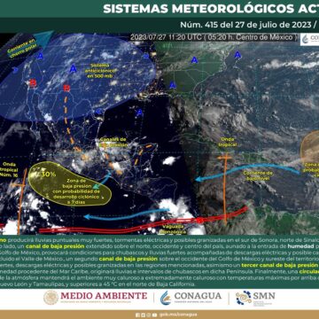 Se prevén lluvias ligeras y probabilidad de actividad eléctrica en Oaxaca