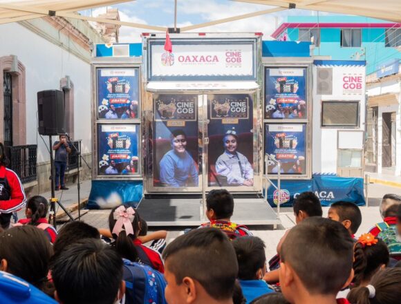 Llega Cine Gob a Tlacolula de Matamoros
