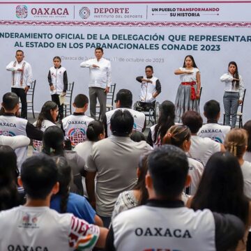 Oaxaca se prepara para brillar en los Paranacionales Conade 2023, Salomón Jara abandera a delegación representativa