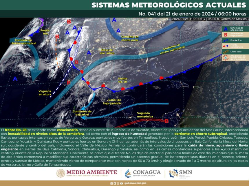 Pronostican sensación fresca, lluvias aisladas y vientos del norte para este domingo