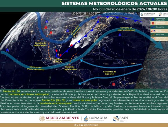 Prevé Protección Civil día con ambiente templado, caluroso y lluvias escasas para el estado