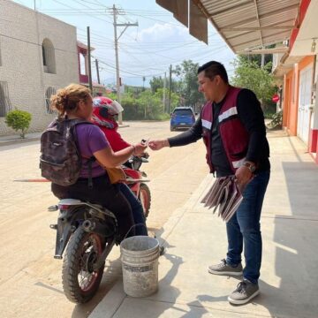 En territorio, fomentamos valores del lado del pueblo: Carlos López Jarquín