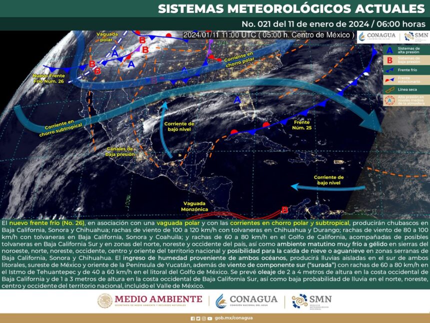 Ambiente frío al amanecer y ligero evento de norte es el pronóstico para este jueves