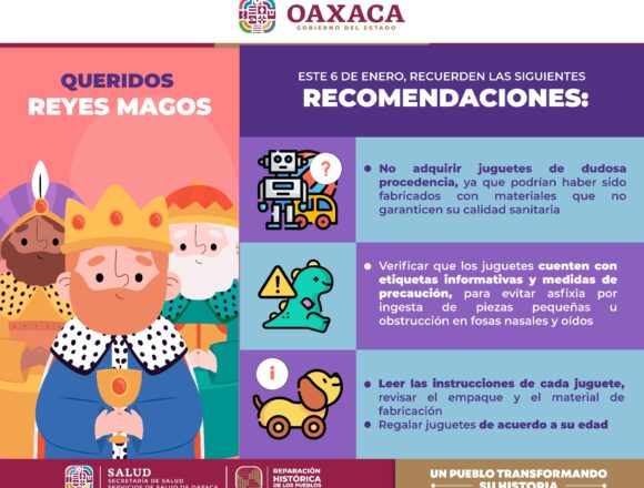 Recomienda SSO a Reyes Magos adquirir juguetes con etiquetas informativas y de calidad