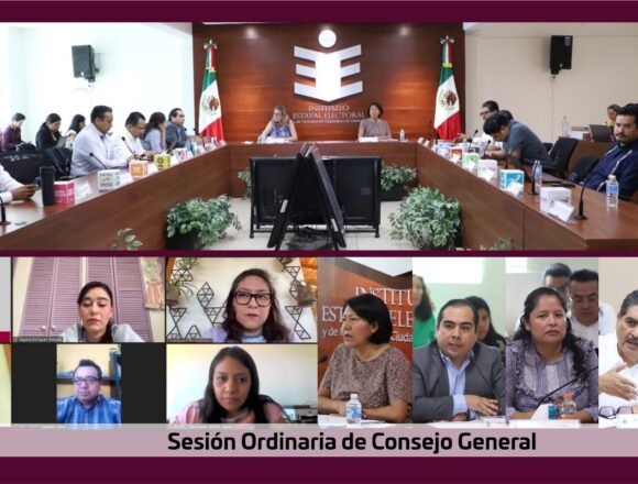 IEEPCO realiza sesión ordinaria para rendir informes