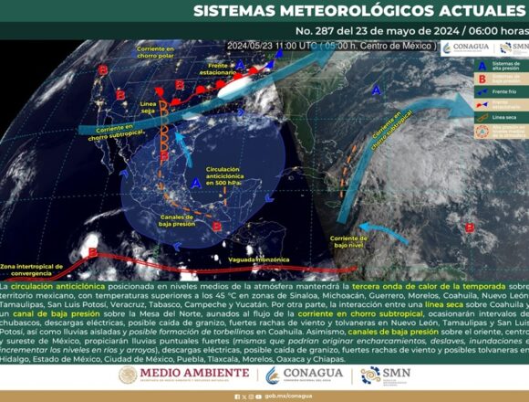 Continúa tercera ola de calor con temperaturas extremadamente altas