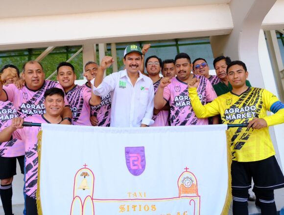 Unión de Taxistas del Estado de Oaxaca respalda la candidatura de Ray Chagoya durante su tradicional torneo de fútbol