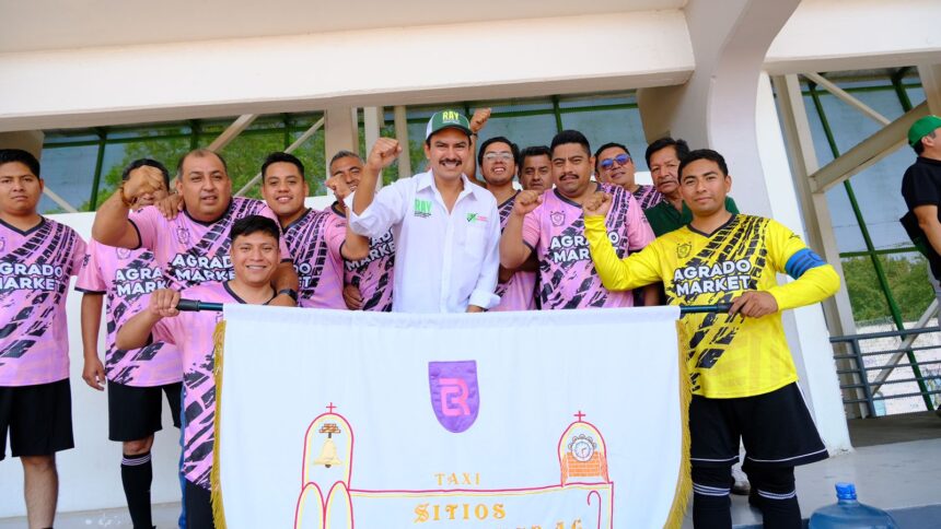 Unión de Taxistas del Estado de Oaxaca respalda la candidatura de Ray Chagoya durante su tradicional torneo de fútbol