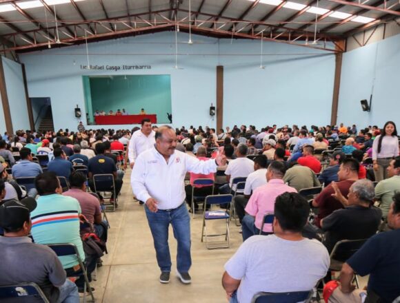 Juan Rafael Rosas Herrera Presenta su Proyecto de Gobierno ante el Sindicato “3 de Marzo”