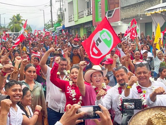 Santos Reyes Nopala es PRI. Carmelita Ricárdez y Marín en masivo pre cierre de campaña.