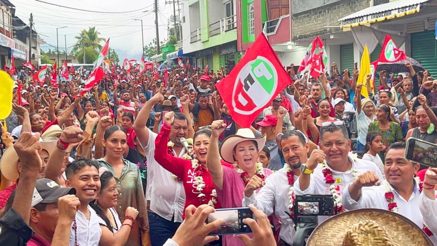 Santos Reyes Nopala es PRI. Carmelita Ricárdez y Marín en masivo pre cierre de campaña.