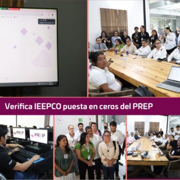 Verifica IEEPCO puesta en ceros del PREP