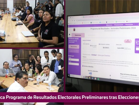 Arranca Programa de Resultados Electorales Preliminares tras Elecciones Oaxaca 2024