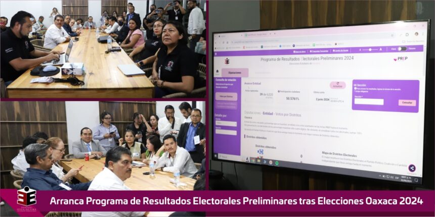 Arranca Programa de Resultados Electorales Preliminares tras Elecciones Oaxaca 2024