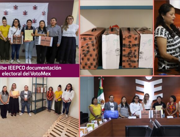Recibe IEEPCO documentación electoral del VotoMex