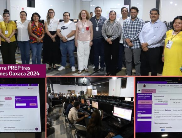 Cierra PREP tras elecciones Oaxaca 2024