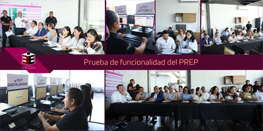 IEEPCO realiza prueba funcional del PREP para las elecciones 2024