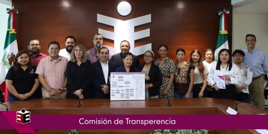 Entrega Comisión Temporal de Transparencia del IEEPCO material y procedimientos para registro y atención de solicitudes de información y datos personales