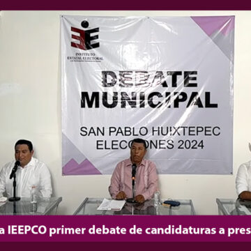 Realiza IEEPCO primer debate de candidaturas a presidencias municipales