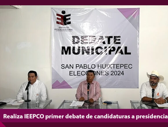 Realiza IEEPCO primer debate de candidaturas a presidencias municipales