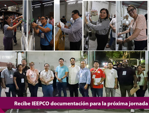 Recibe IEEPCO documentación para la próxima jornada electoral