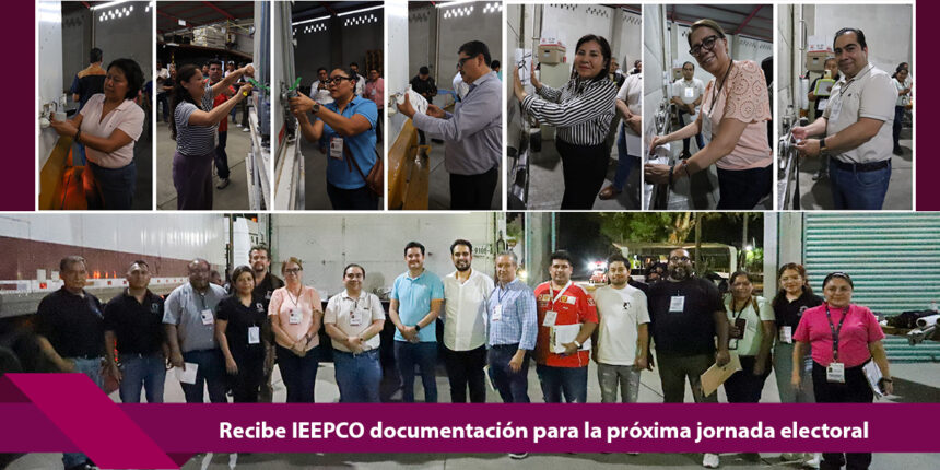 Recibe IEEPCO documentación para la próxima jornada electoral