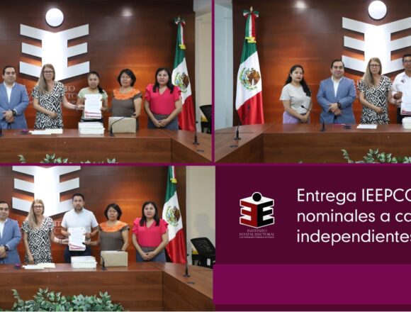 Entrega IEEPCO listas nominales a candidaturas independientes
