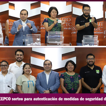 Realiza IEEPCO sorteo para autenticación de medidas de seguridad de documentación electoral