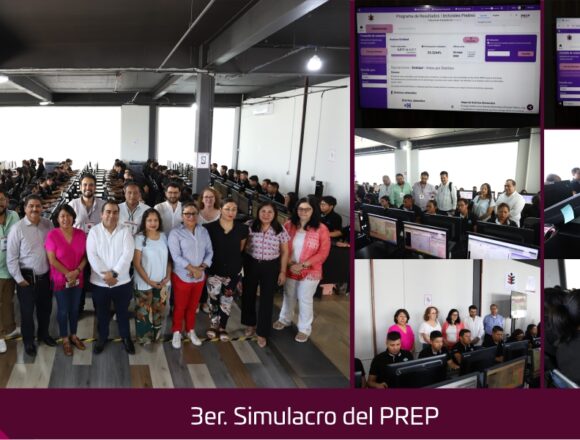 Rumbo a las Elecciones Oaxaca 2024, realiza IEEPCO 3° simulacro PREP