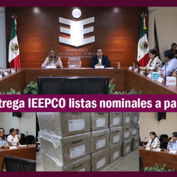 Avanza organización del Proceso Electoral en Oaxaca: IEEPCO entrega la Lista Nominal de Electores a partidos políticos locales para las elecciones Oaxaca 2024