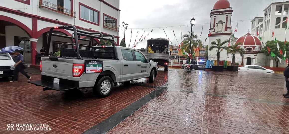 Participa SSPC en la entrega de víveres en la región Costa