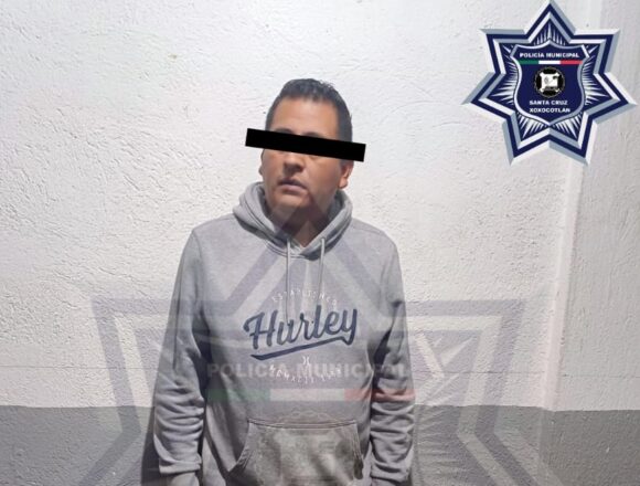 La Policía de Xoxo detiene a hombre armado que circulaba en la colonia Eliseo Jiménez Ruiz.