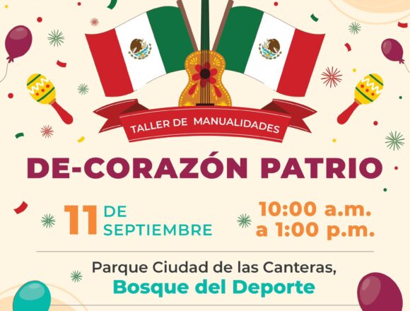 Invita Secretaría de Administración a participar en talleres del mes patrio