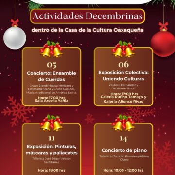 Inician festividades decembrinas en la CCO