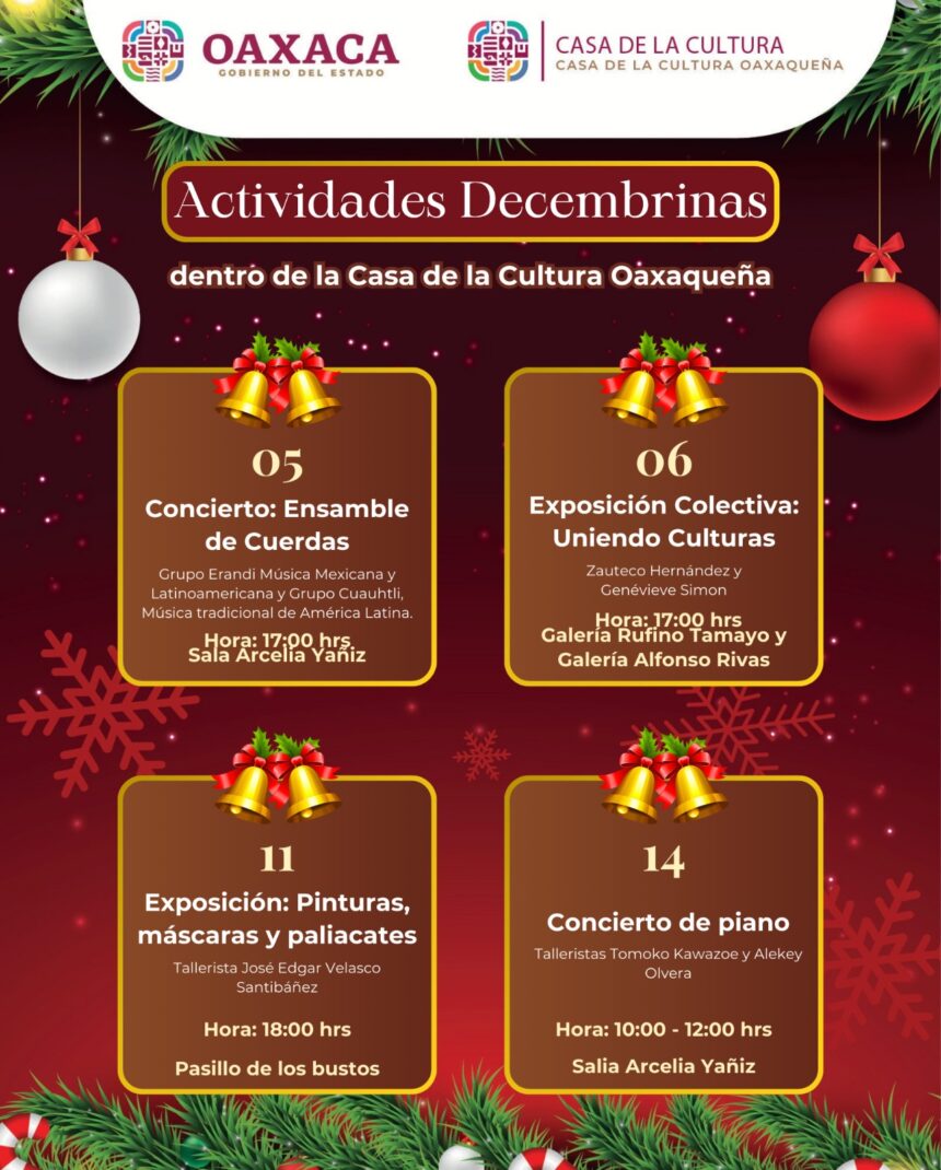 Inician festividades decembrinas en la CCO