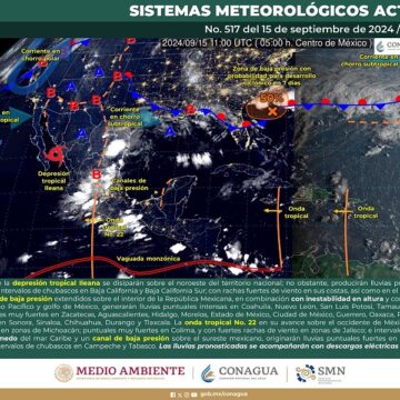 Seguirán las lluvias en Oaxaca por onda tropical número 22