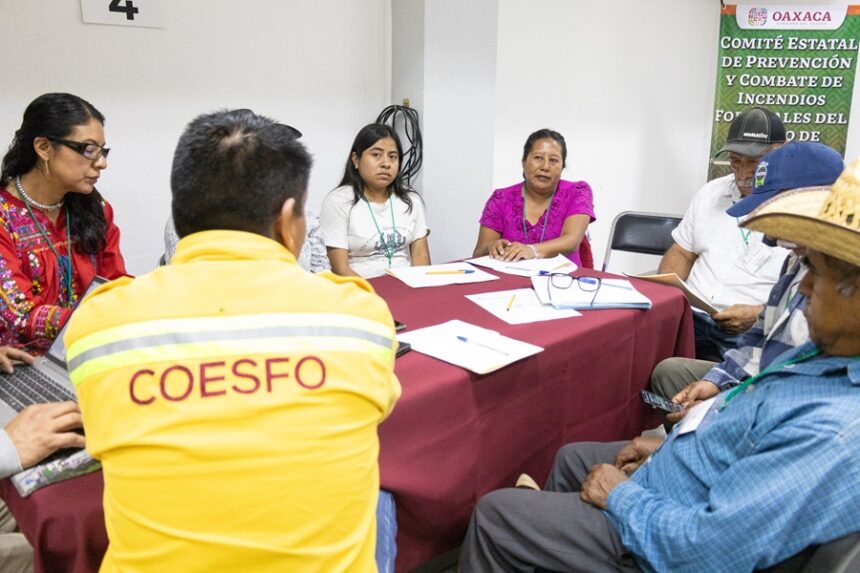 En Oaxaca se trabaja con comunidades forestales para construir su Programa Estatal de Manejo del Fuego