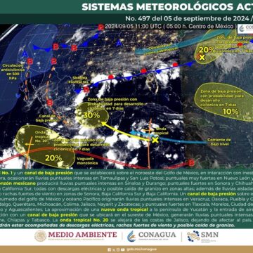 Prevén lluvias de intensidad variable en las próximas 24 horas para Oaxaca