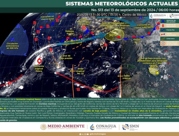 Protección Civil informa que continuarán las lluvias para este viernes en Oaxaca