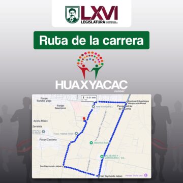 Con carrera atlética buscan promover el deporte desde el Congreso de Oaxaca