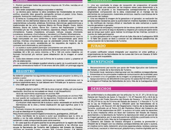 Sigue abierto el registro de la imagen oficial de la Guelaguetza 2025, quedan 8 días