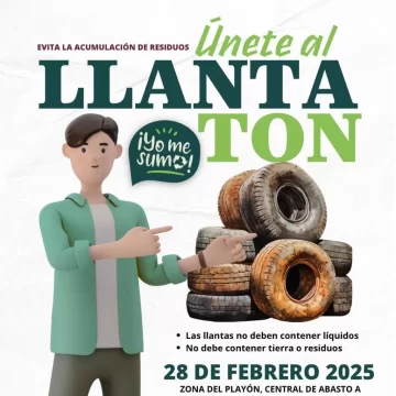 Invitan al Llanta-Tón 2025 para un Oaxaca más limpio y sustentable