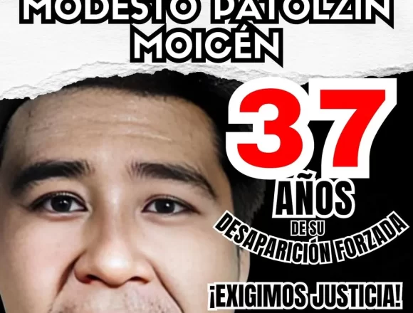Exigen presentación con vida de Modesto Patolzin, desaparecido en 1988