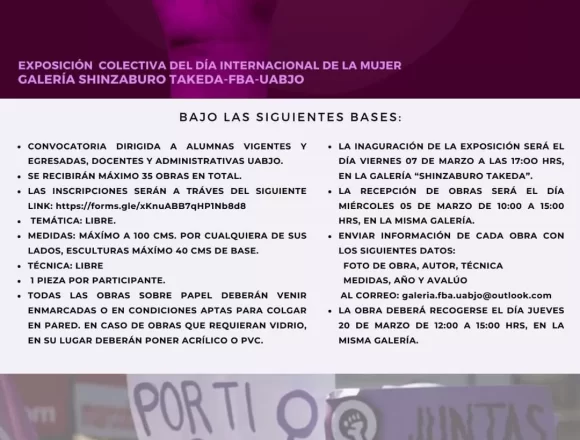 Convocan a participar en la exposición “Mujeres Chingonas: Resistencias Feministas” en la UABJO.