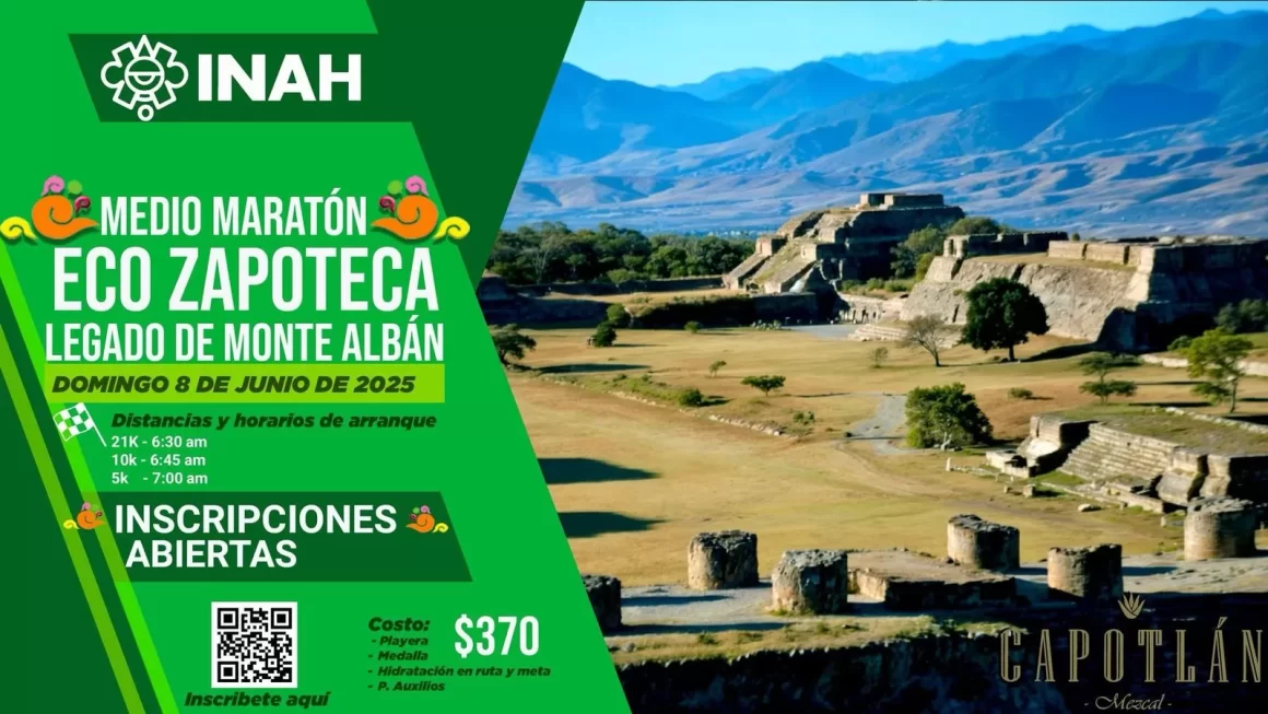 Listo el Medio Maratón Eco-Zapoteco “Legado de Monte Albán”.