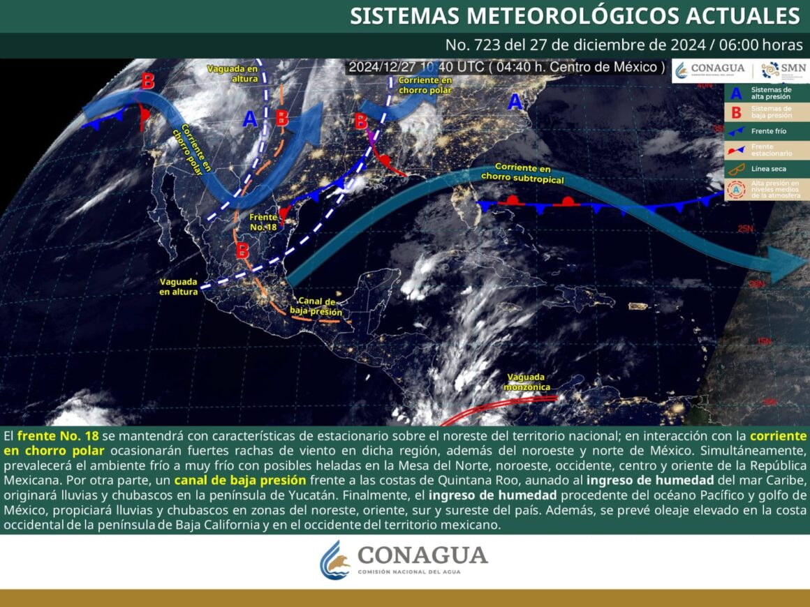 Inicia el año con condiciones invernales en gran parte del estado