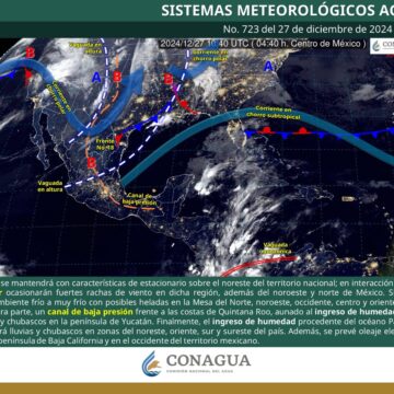 Inicia el año con condiciones invernales en gran parte del estado