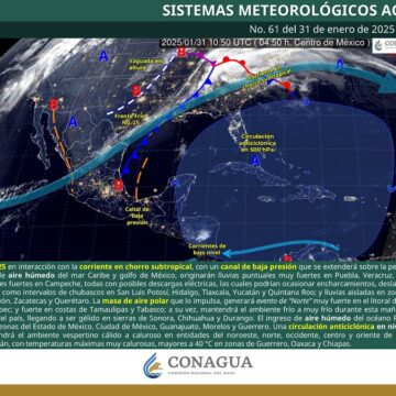 Ocasionará frente frío 25 cielos nublados y lluvias aisladas en Oaxaca