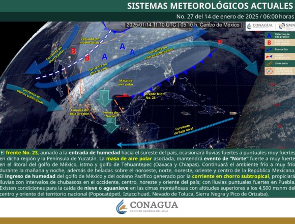 PRONÓSTICO (1) Lluvias aisladas y ambiente frío se pronostican este martes para Oaxaca