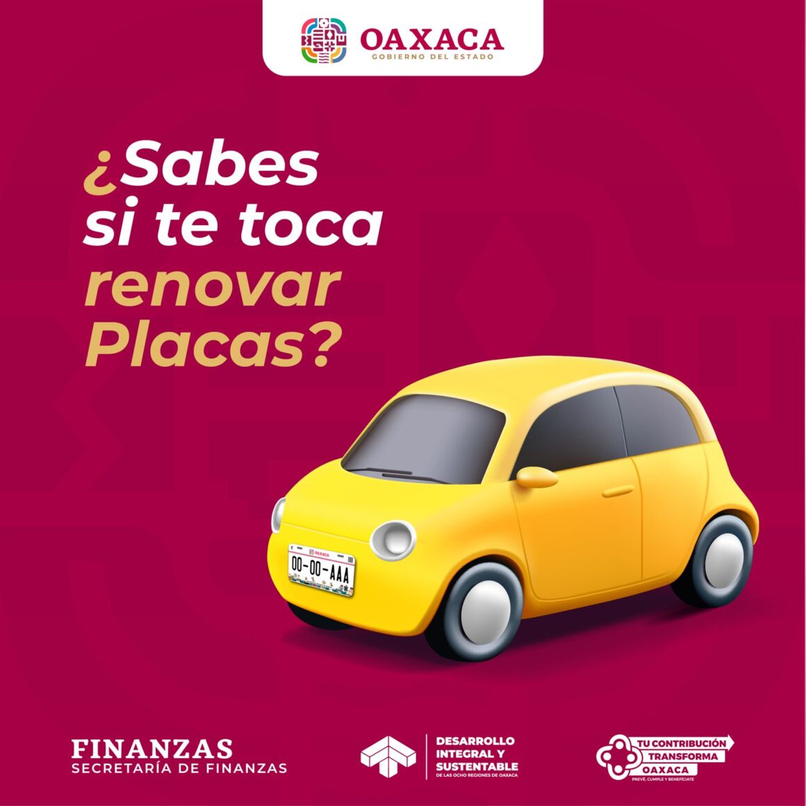 Anuncia Sefin estímulos al pago de tenencia vehicular 2025